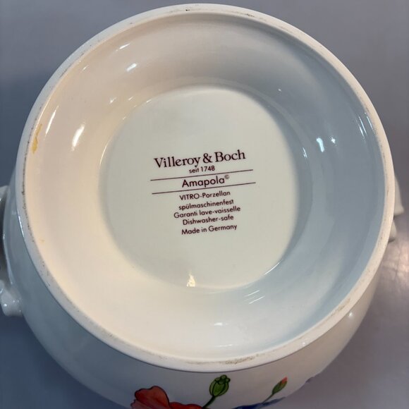 Villeroy & Boch Amapola Poppies Porcelain Lidded Soup Tureen Bowl Handled - Picture 7 of 7